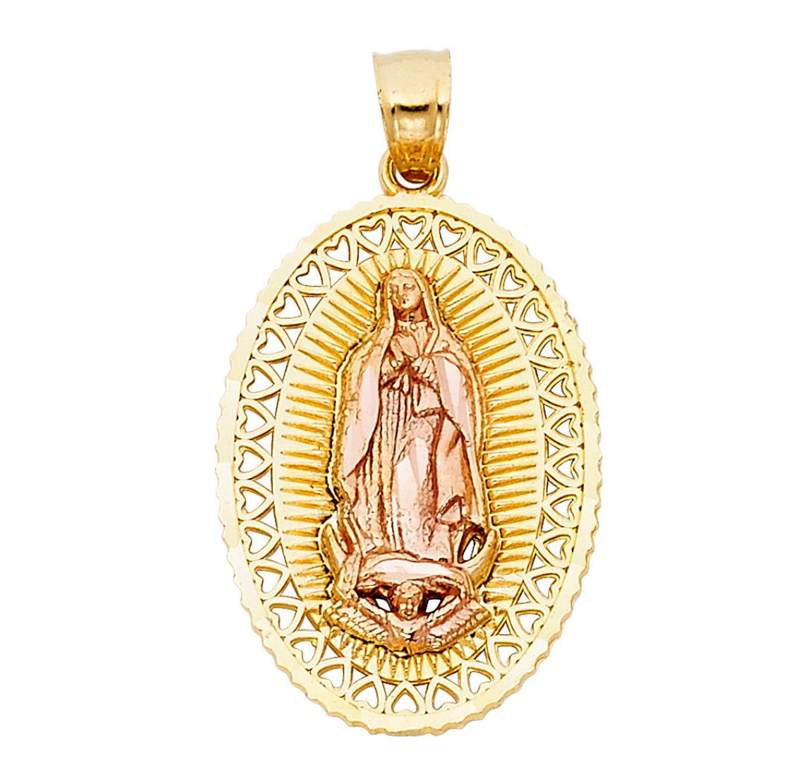 Gold Guadalupe Pendant Model-1105 - Charlie & Co. Jewelry