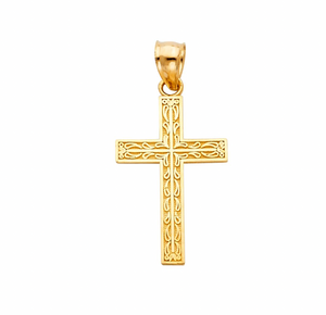 Gold Cross Pendant Model-0135 - Charlie & Co. Jewelry