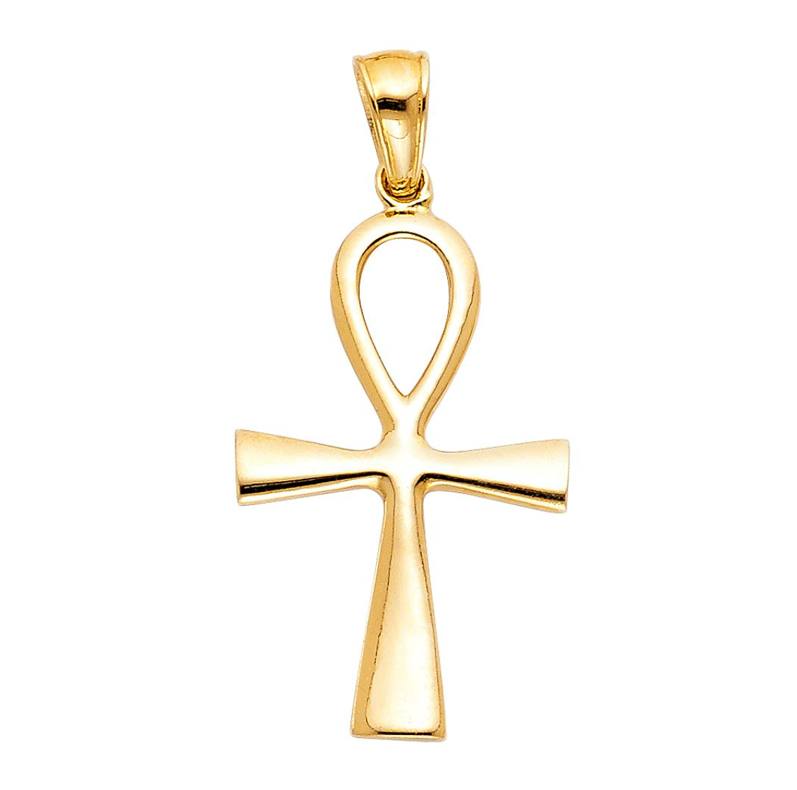 Gold Ankh Religious Cross Pendant Model-922 - Charlie & Co. Jewelry