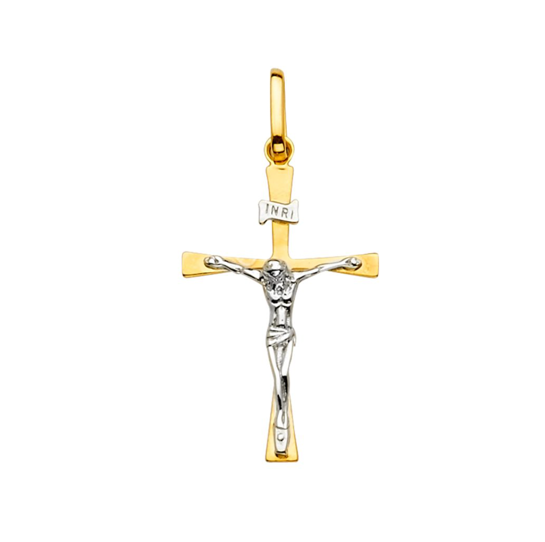 Gold Crucifix Cross Pendant Model-2172 - Charlie & Co. Jewelry