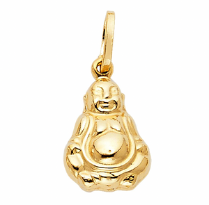 Gold Buddha Pendant Model-460 - Charlie & Co. Jewelry