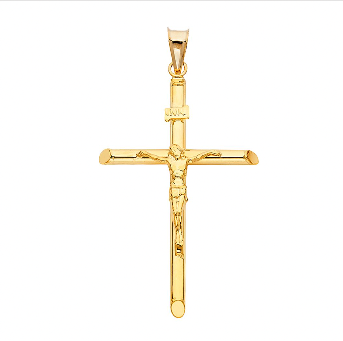 Gold Crucifix Cross Pendant Model-0838 - Charlie & Co. Jewelry