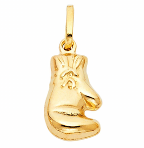 Gold Boxing Glove Pendant Model-480 - Charlie & Co. Jewelry