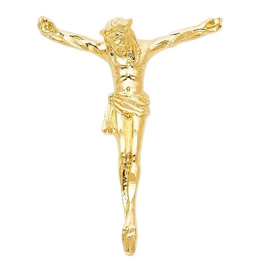 Gold Jesus Christ Body Pendant Model-1201 - Charlie & Co. Jewelry