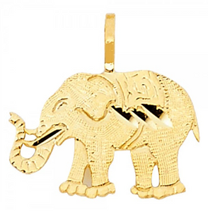 Gold Dainty Elephant Charm Model-1629 - Charlie & Co. Jewelry