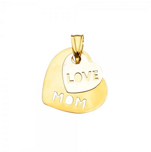 Gold Medal Love Mom Hearts Model-2391 - Charlie & Co. Jewelry