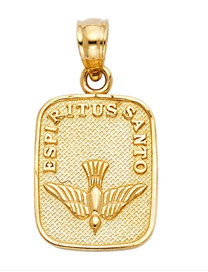 Gold Espiritu Santo Dove Pendant Model-253 - Charlie & Co. Jewelry