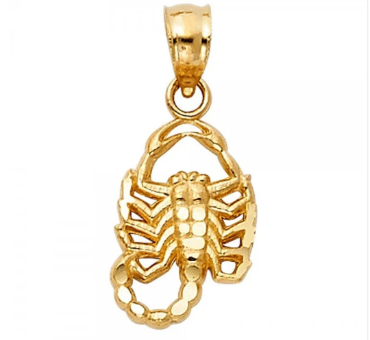 Gold Scorpion Pendant Model-1587 - Charlie & Co. Jewelry