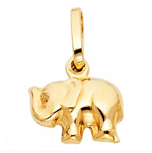 Gold Elephant Pendant Model-492 - Charlie & Co. Jewelry
