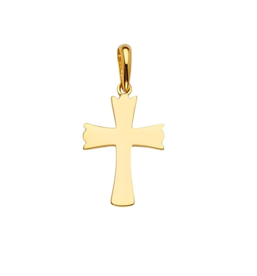 Gold Cross Pendant Model-2227 - Charlie & Co. Jewelry