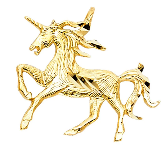 Gold Dainty Unicorn Pendant Model-1650 - Charlie & Co. Jewelry