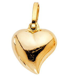 Gold Small Heart Locket Pendant Model-449 - Charlie & Co. Jewelry