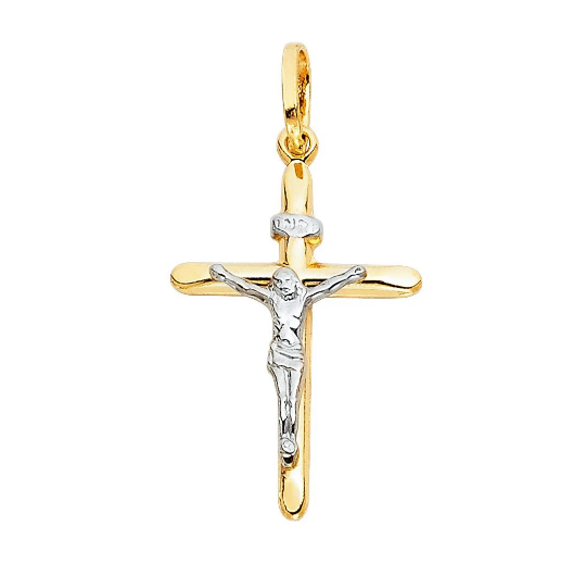 Gold Crucifix Cross Pendant Model-0007 - Charlie & Co. Jewelry