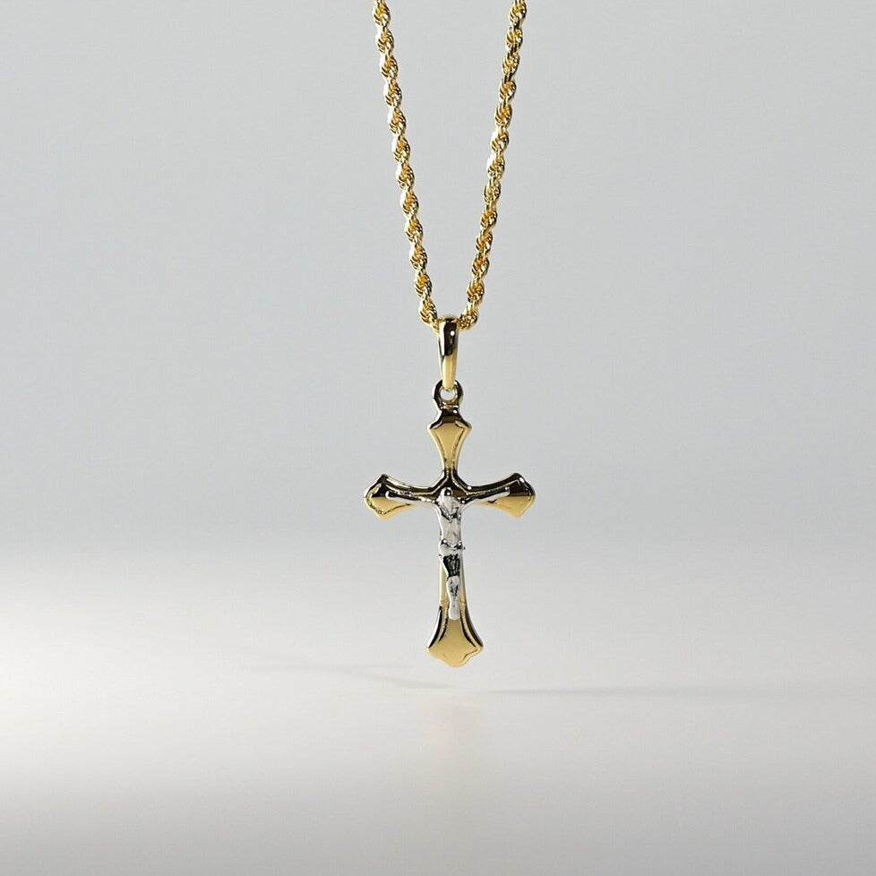 Dainty Gold Crucifix Cross Religious Pendant - Charlie & Co. Jewelry
