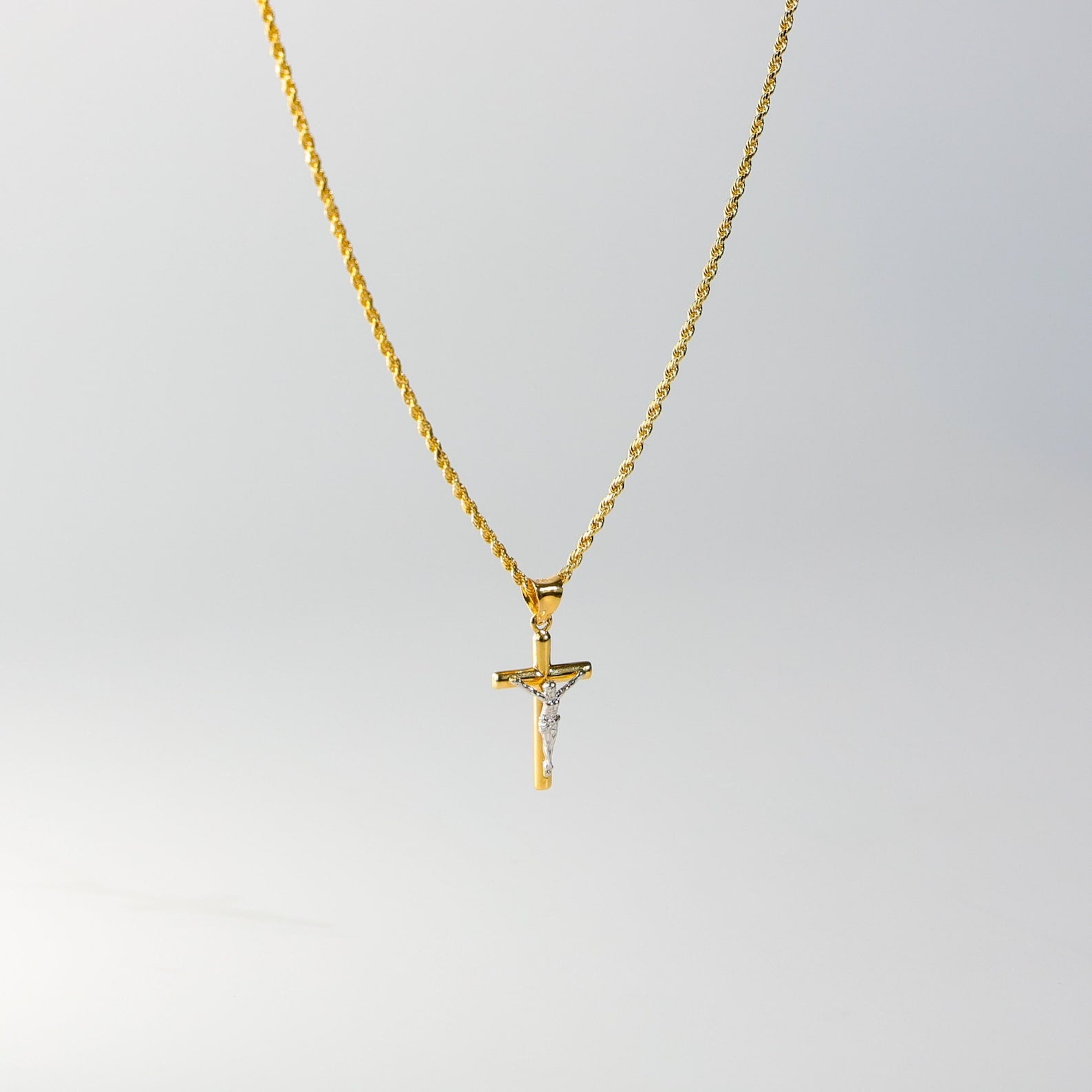 Gold Jesus Crucifix Cross Pendant Model-49 - Charlie & Co. Jewelry