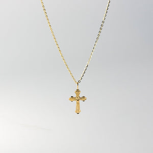 Gold Dainty Crucifix Cross Pendant Model-2200 - Charlie & Co. Jewelry