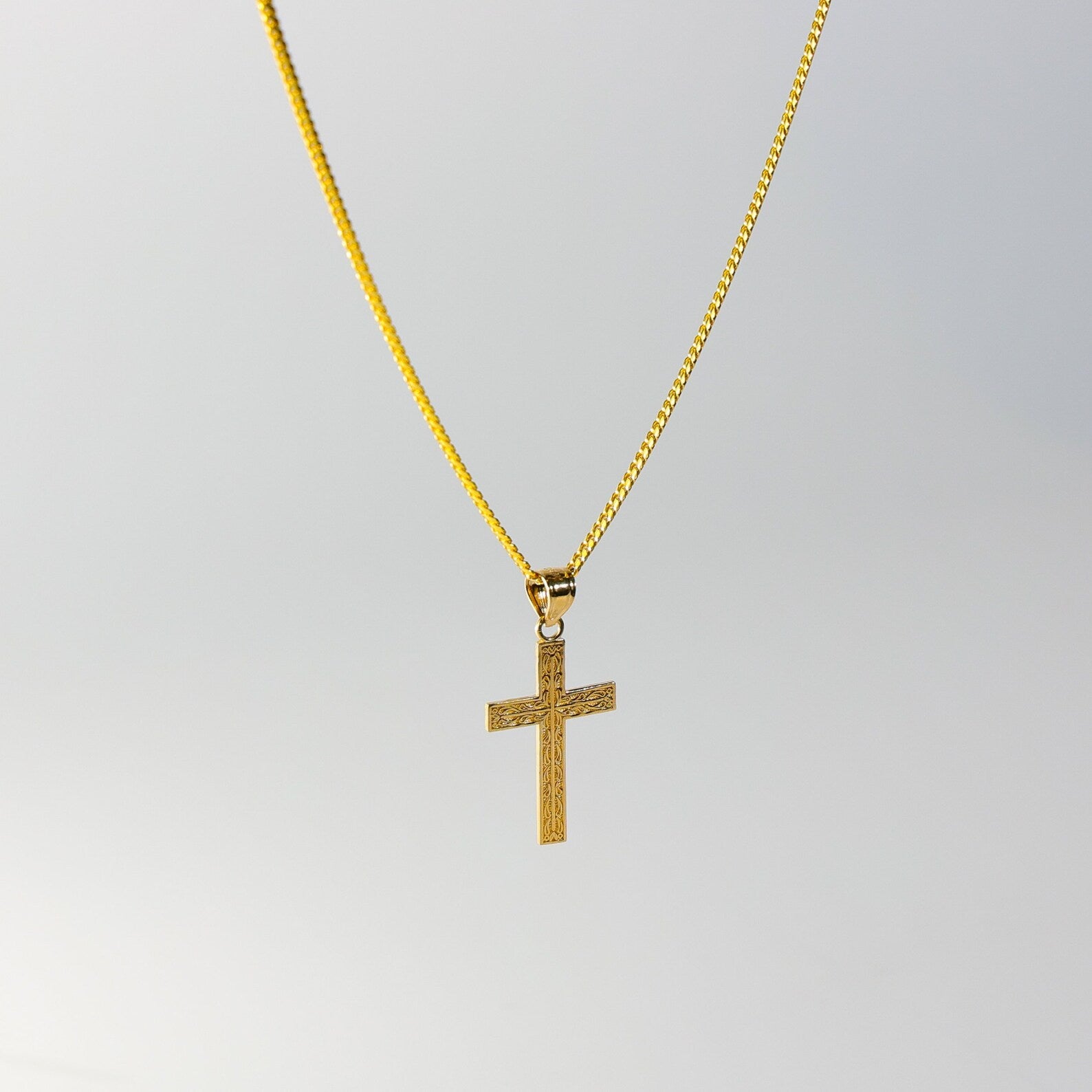 Gold Unique Cross Pendant Model-0135 - Charlie & Co. Jewelry