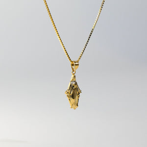 Gold Religious Milagrosa Pendant Model-1487 - Charlie & Co. Jewelry