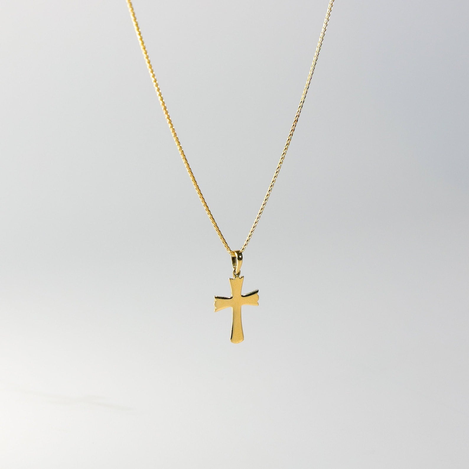 Gold Cross Pendant Model-2227 - Charlie & Co. Jewelry