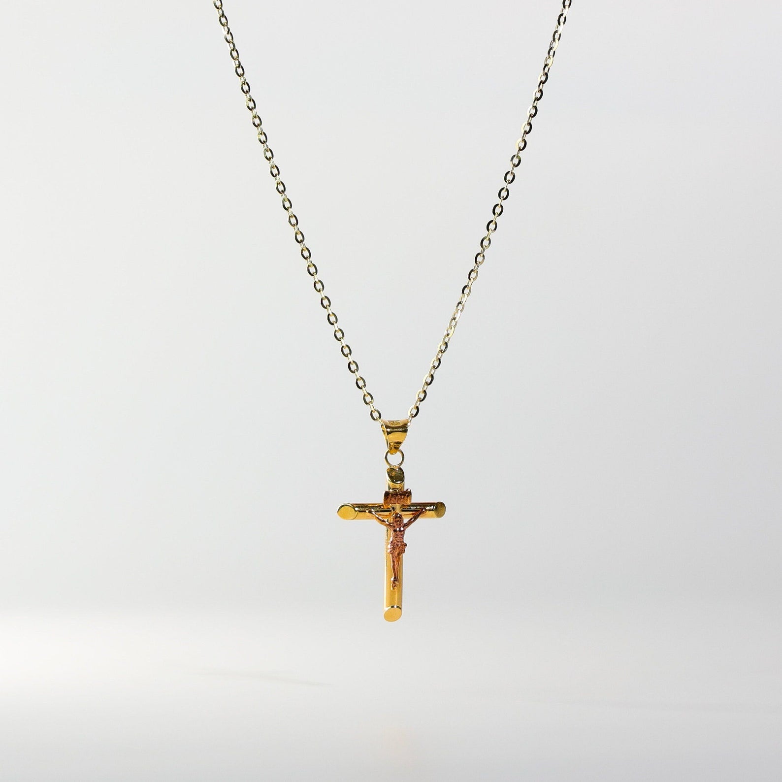 Gold Dainty Jesus Crucifix Cross Pendant Model-849 - Charlie & Co. Jewelry
