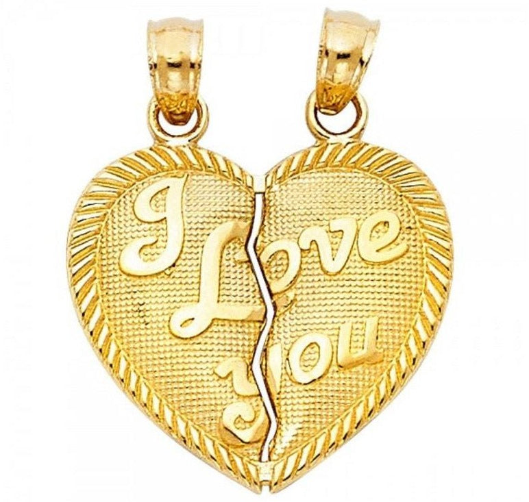 I Love You Two Piece Pendant - Stylish Pendants For Sale | Charlie And Co Jewelry